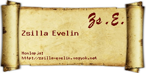 Zsilla Evelin névjegykártya